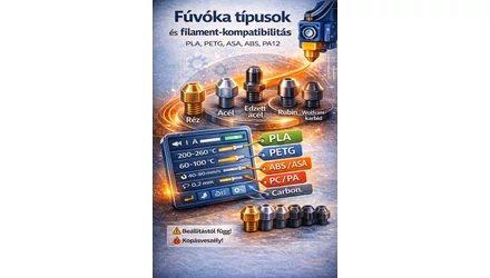 Mi a megfelelő fúvóka - milyen fúvókával milyen anyagot nyomtass?