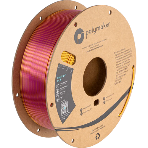 PolyMaker PolyLite PLA filament 1,75mm Dual Silk Arany-Magenta 1kg