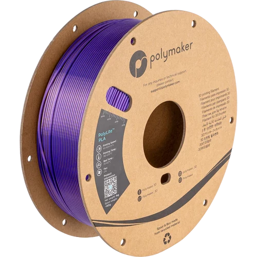 PolyMaker PolyLite PLA filament 1,75mm Dual Silk Arany-Lila 1kg