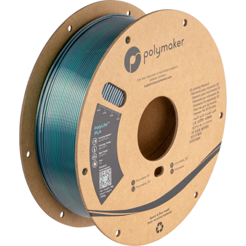 PolyMaker PolyLite PLA filament 1,75mm Dual Silk Zöld-Króm 1kg