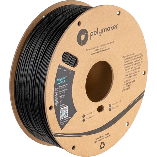 Polymaker Polylite PLA-LW filament 1,75mm  Fekete 800g
