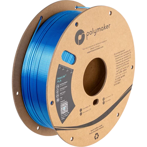 PolyMaker PolyLite PLA filament 1,75mm Dual Silk Ezüst-Kék 1kg