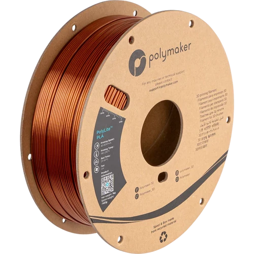 PolyMaker PolyLite PLA filament  1,75mm Silk Bronz 1kg