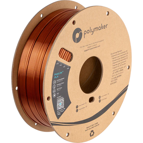 PolyMaker PolyLite PLA filament  1,75mm Silk Bronz 1kg